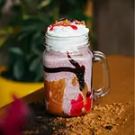 Strawberry Oreo and Lotus Frappe